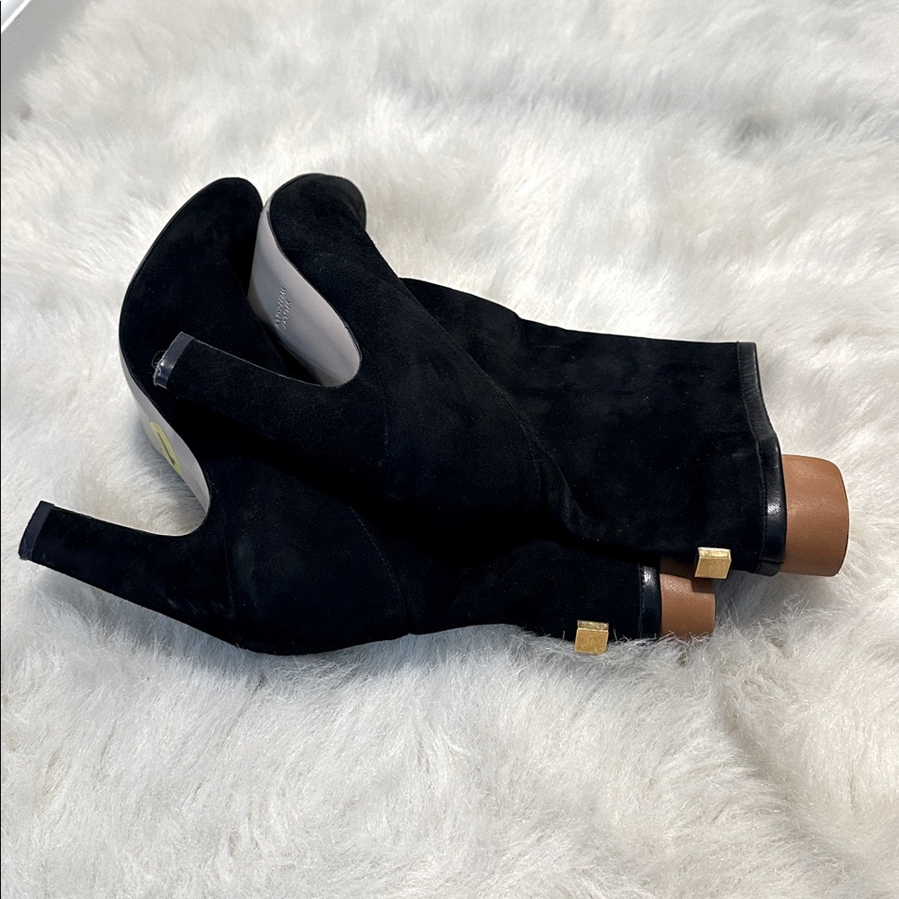 Stuart Weitzman Black Heeled Boots, worn once, excellent condition - Picture 4 of 7